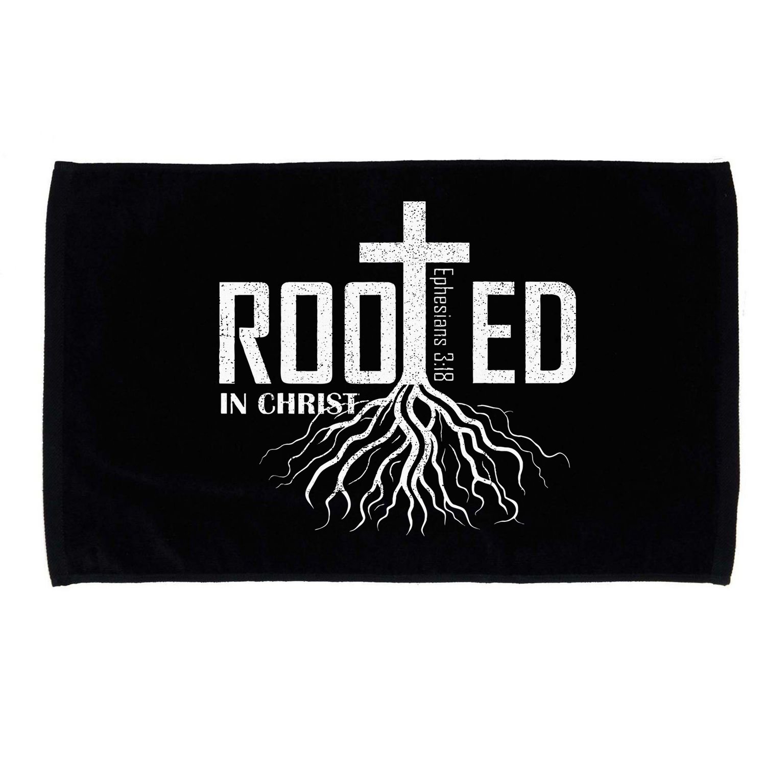 Rooted In Christ Christian Religious Christian Microfiber Hand Towel