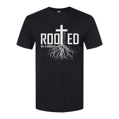 Rooted In Christ Christian Religious Christian Softstyle® CVC T-Shirt