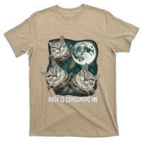 Rage Is Consuming Me Three Cat Moon T-Shirt