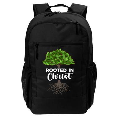 Rooted In Christ Theology Jesus Christ Christian Faith Daily Commute Backpack