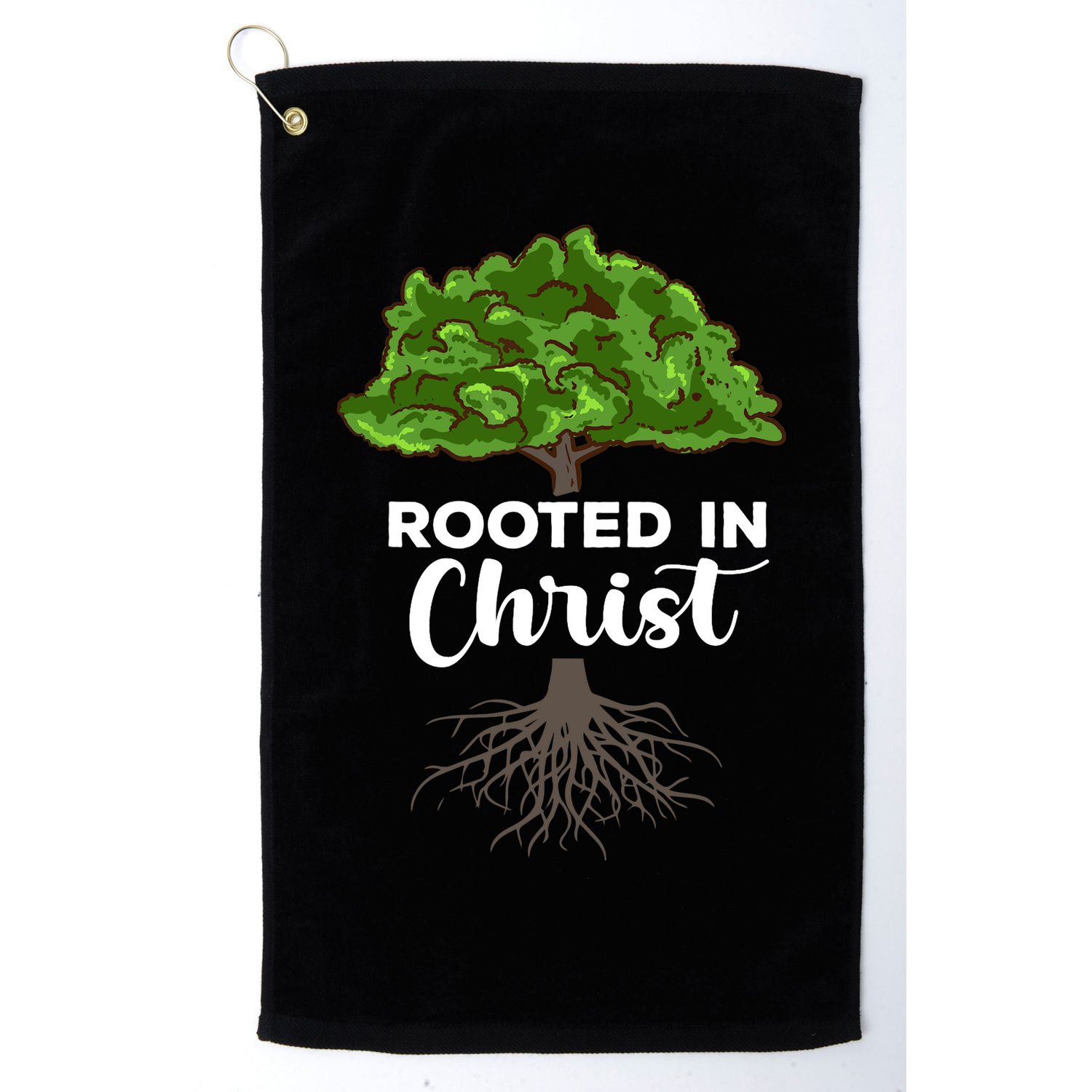 Rooted In Christ Theology Jesus Christ Christian Faith Golf Towel