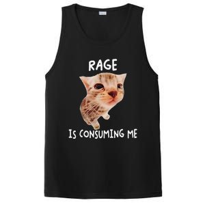 Rage Is Consuming Me Cat Meme PosiCharge Competitor Tank