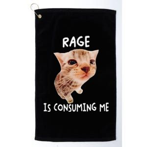 Rage Is Consuming Me Cat Meme Platinum Collection Golf Towel