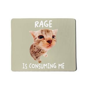 Rage Is Consuming Me Cat Meme Mousepad