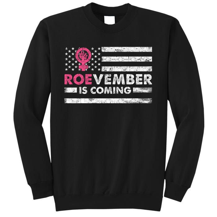 Roevember Is Coming Us American Flag Vintage Sweatshirt