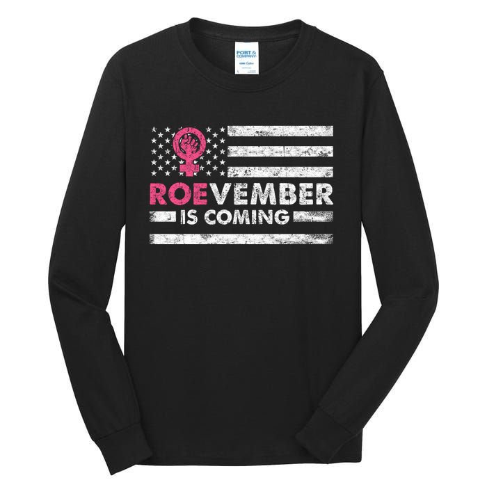 Roevember Is Coming Us American Flag Vintage Tall Long Sleeve T-Shirt