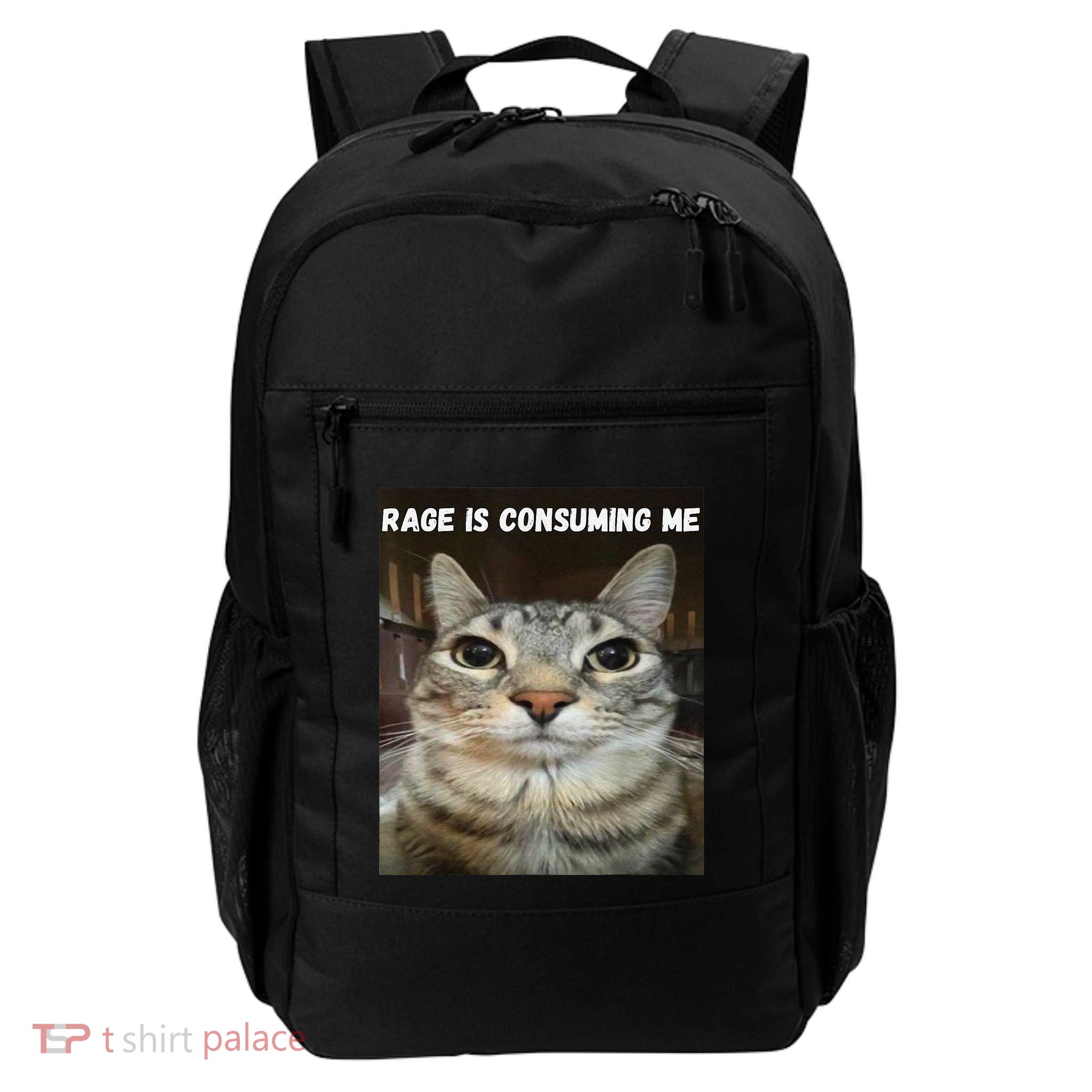 Rage Is Consuming Me Cat Daily Commute Backpack
