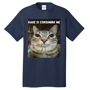 Rage Is Consuming Me Cat Tall T-Shirt