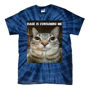 Rage Is Consuming Me Cat Tie-Dye T-Shirt