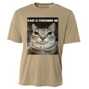 Rage Is Consuming Me Cat Cooling Performance Crew T-Shirt