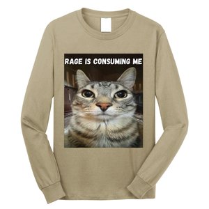 Rage Is Consuming Me Cat Long Sleeve Shirt