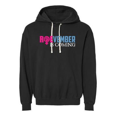 Roevember Is Coming November Vote Roe Supreme Court Meme Garment-Dyed Fleece Hoodie