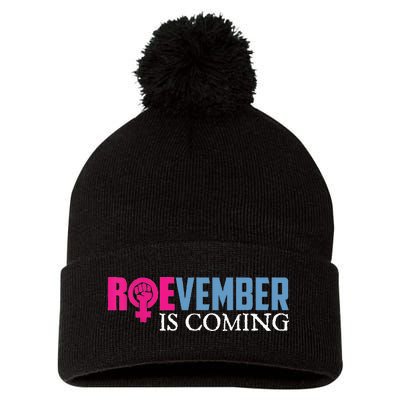 Roevember Is Coming November Vote Roe Supreme Court Meme Pom Pom 12in Knit Beanie