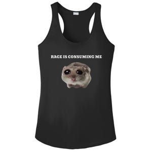 Rage Is Consuming Me Hamster Meme Ladies PosiCharge Competitor Racerback Tank