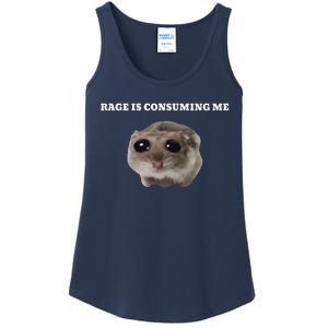 Rage Is Consuming Me Hamster Meme Ladies Essential Tank