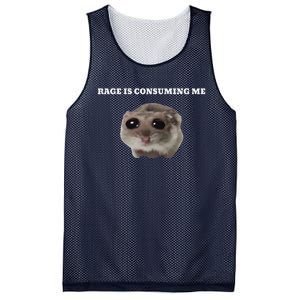 Rage Is Consuming Me Hamster Meme Mesh Reversible Basketball Jersey Tank