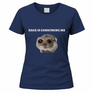 Rage Is Consuming Me Hamster Meme Women's T-Shirt