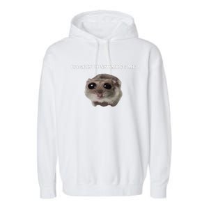 Rage Is Consuming Me Hamster Meme Garment-Dyed Fleece Hoodie