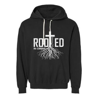Rooted In Christ Christian Religious Christian Garment-Dyed Fleece Hoodie