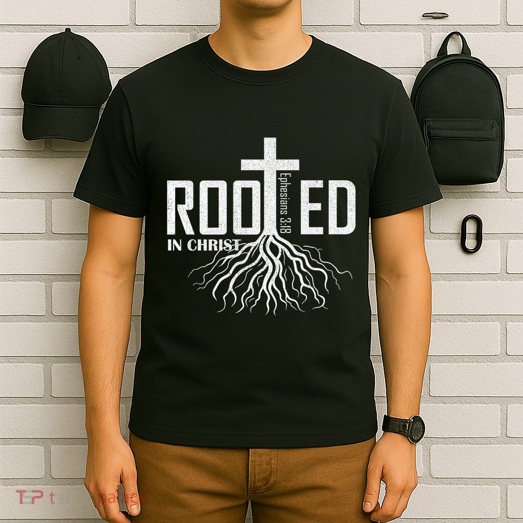 Rooted In Christ Christian Religious Christian T-Shirt