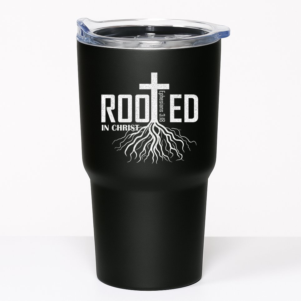 Rooted In Christ Christian Religious Christian Tumbler