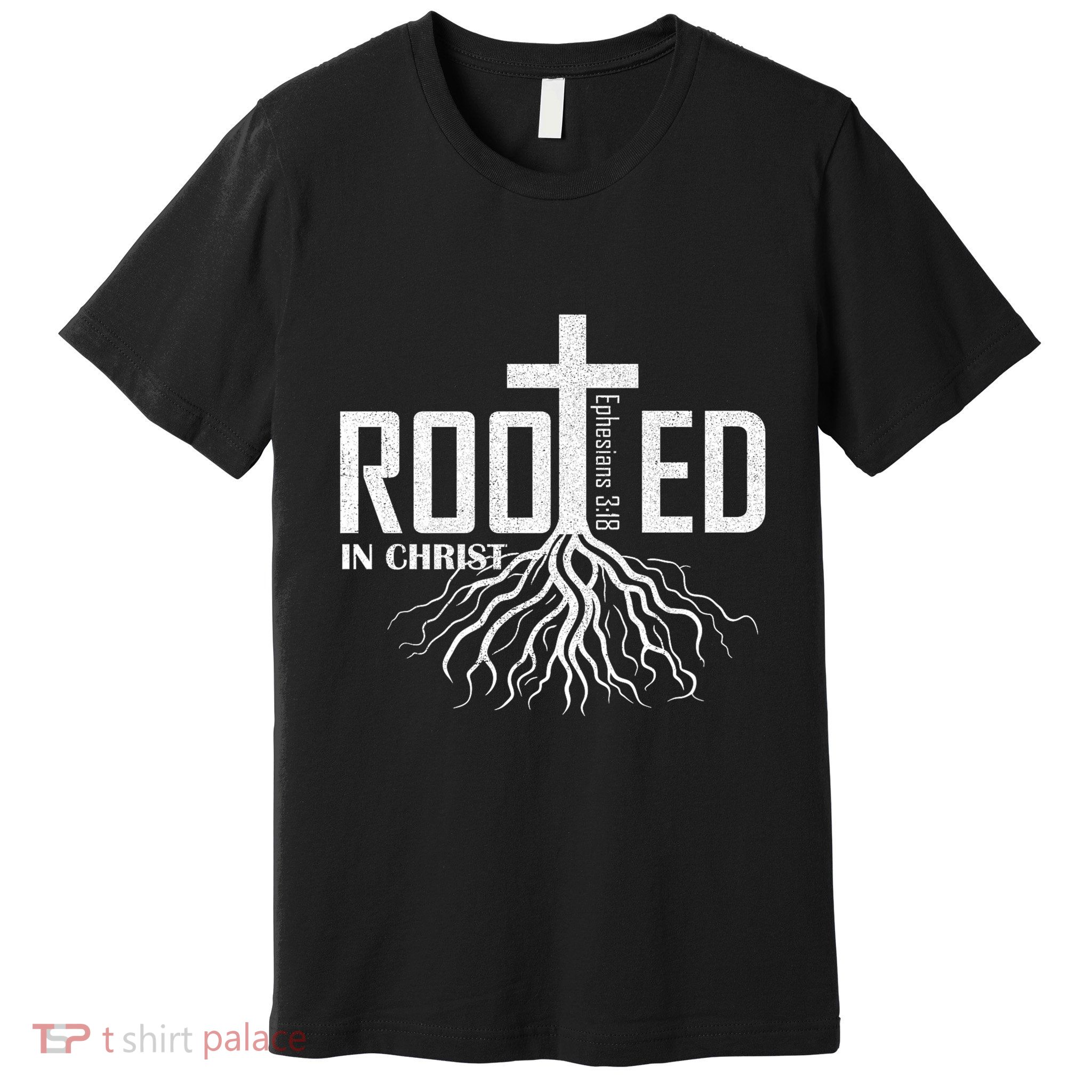 Rooted In Christ Christian Religious Christian Premium T-Shirt