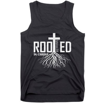 Rooted In Christ Christian Religious Christian Tank Top
