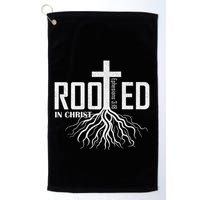 Rooted In Christ Christian Religious Christian Golf Towel