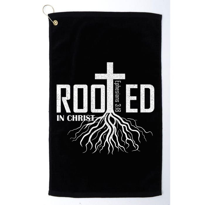Rooted In Christ Christian Religious Christian Golf Towel