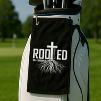 Rooted In Christ Christian Religious Christian Golf Towel