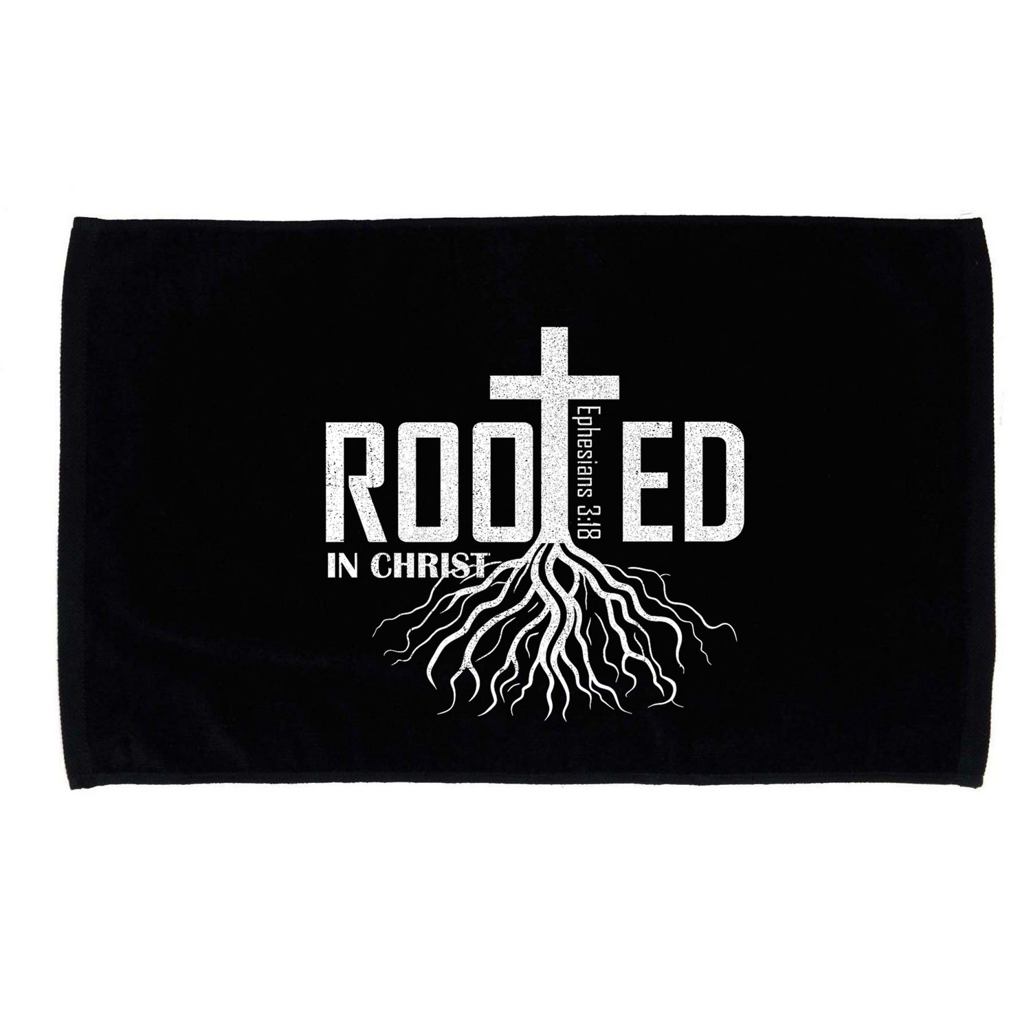 Rooted In Christ Christian Religious Christian Microfiber Hand Towel