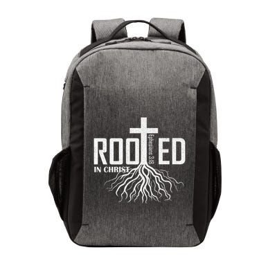 Rooted In Christ Christian Religious Christian Vector Backpack