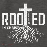 Rooted In Christ Christian Religious Christian Vector Backpack
