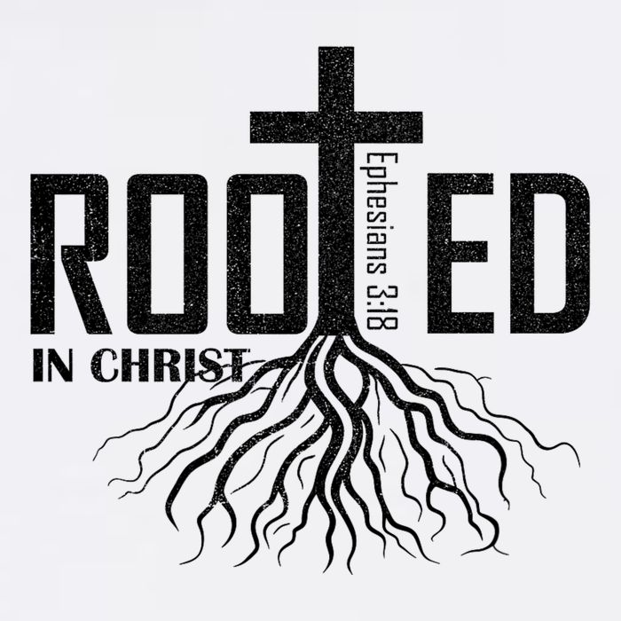 Rooted In Christ Christian Religious Christian Garment-Dyed Sweatshirt