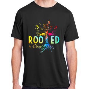 Rooted in Christ Faith Christian Jesus Lovers Adult ChromaSoft Performance T-Shirt