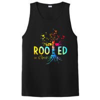 Rooted in Christ Faith Christian Jesus Lovers PosiCharge Competitor Tank