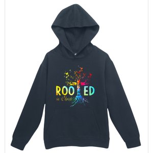 Rooted in Christ Faith Christian Jesus Lovers Urban Pullover Hoodie