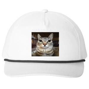 Rage Is Consuming Me Silly Staring Cat Meme Snapback Five-Panel Rope Hat