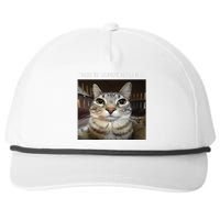 Rage Is Consuming Me Silly Staring Cat Meme Snapback Five-Panel Rope Hat