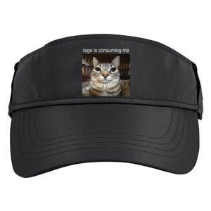 Rage Is Consuming Me Silly Staring Cat Meme Adult Drive Performance Visor