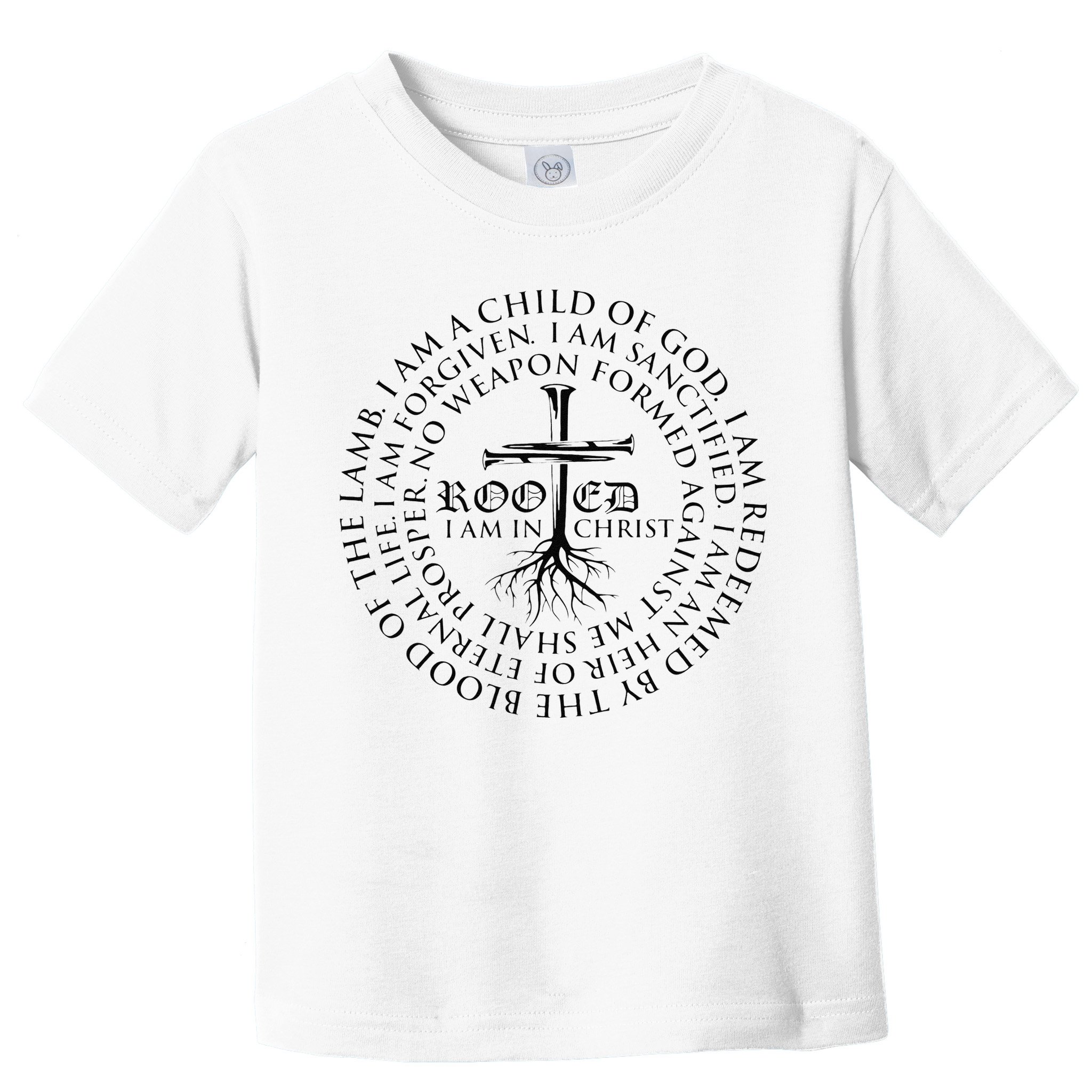 Rooted in Christ Religious Christian Jesus Vintage Toddler T-Shirt