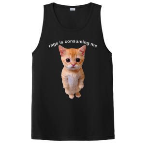 Rage Is Consuming Me Silly Staring Cat Meme PosiCharge Competitor Tank