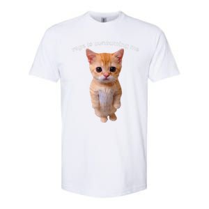 Rage Is Consuming Me Silly Staring Cat Meme Softstyle CVC T-Shirt