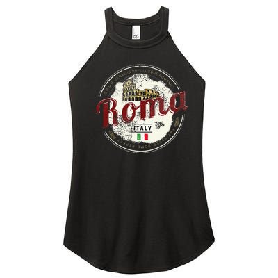 Rome Italy Colosseum Vintage Souvenir Women’s Perfect Tri Rocker Tank