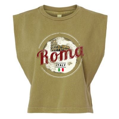 Rome Italy Colosseum Vintage Souvenir Garment-Dyed Women's Muscle Tee