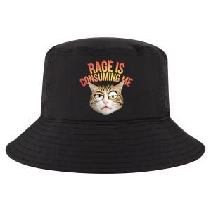 Rage Is Consuming Me Cat Cool Comfort Performance Bucket Hat