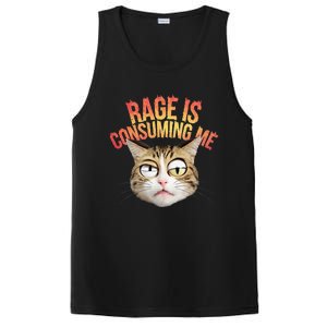 Rage Is Consuming Me Cat PosiCharge Competitor Tank