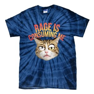 Rage Is Consuming Me Cat Tie-Dye T-Shirt