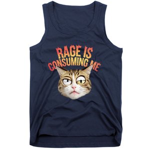 Rage Is Consuming Me Cat Tank Top