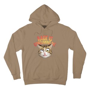 Rage Is Consuming Me Cat Hoodie